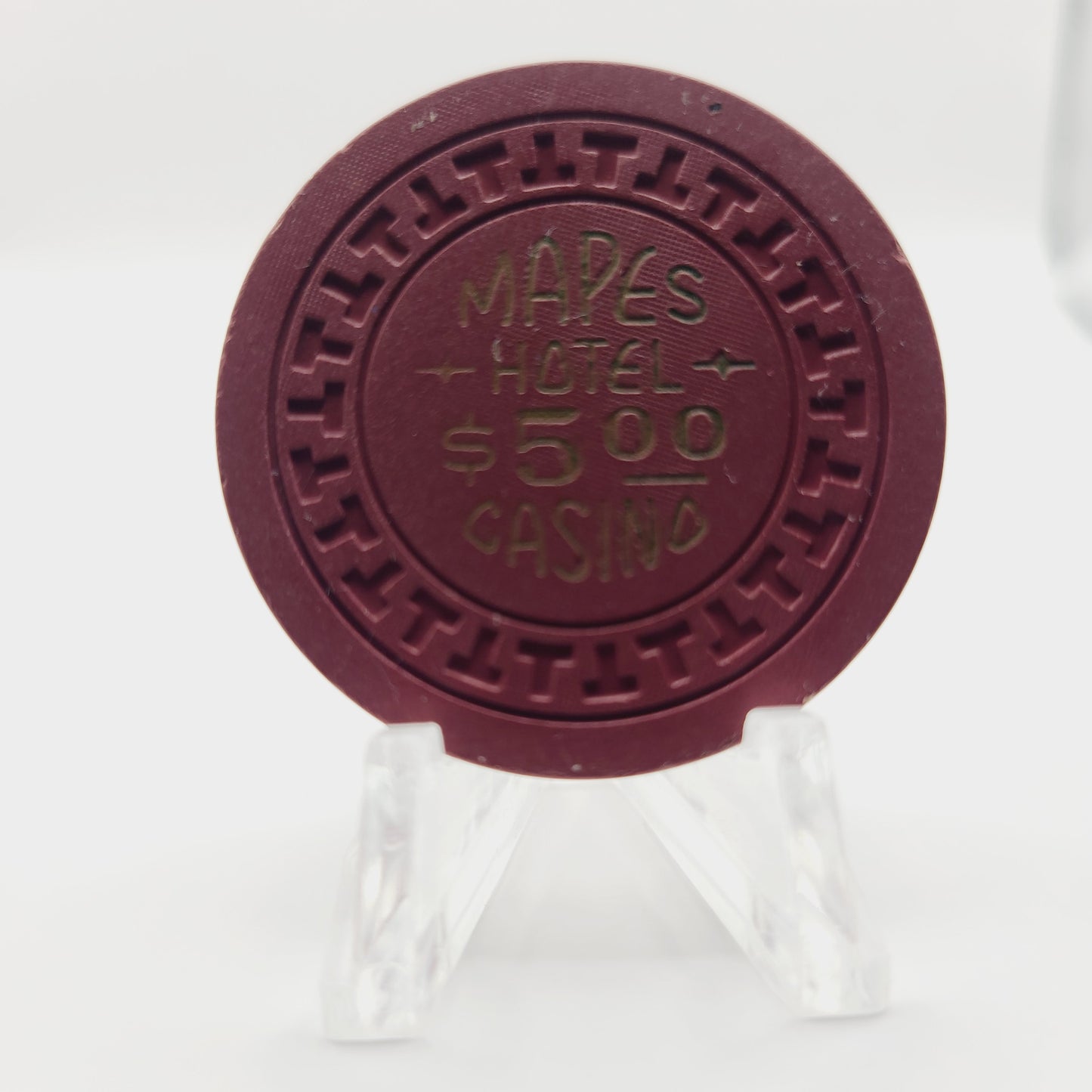 Mapes Hotel Casino Reno Nevada 1950's $5 Casino Chip N5238