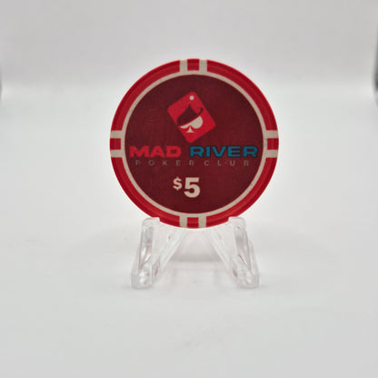 Mad River Poker Club Dayton Ohio $5 Casino Chip