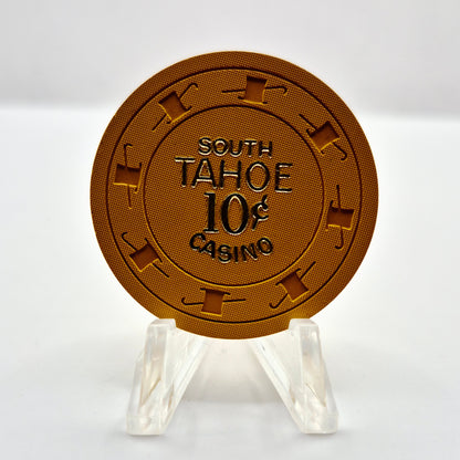 South Tahoe Casino Lake Tahoe Nevada 1966 $0.10 Casino Chip N3974