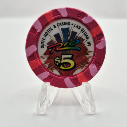 Rio Las Vegas Nevada 1997 $5 Casino Chip N9011