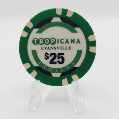 Tropicana Hotel Casino Evansville Indiana 2013 $25 Casino Chip