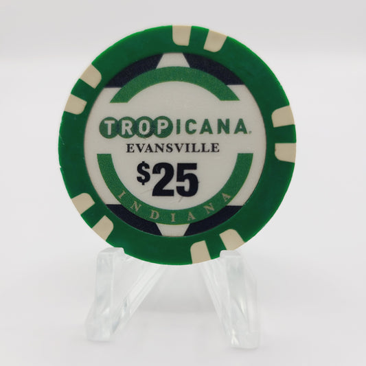 Tropicana Hotel Casino Evansville Indiana 2013 $25 Casino Chip