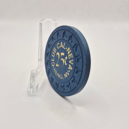 Club Cal-Neva Casino  Reno Nevada 1970 $.25 Casino Chip N4331