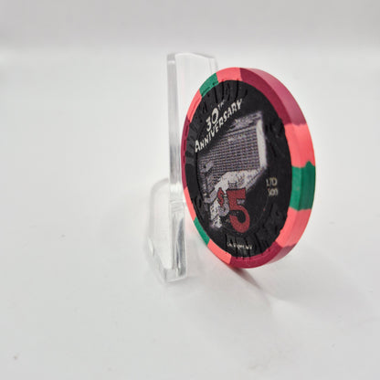 Imperial Palace Hotel Casino Las Vegas Nevada 2006 '30th Anniversary' $5 Casino Chip E8094