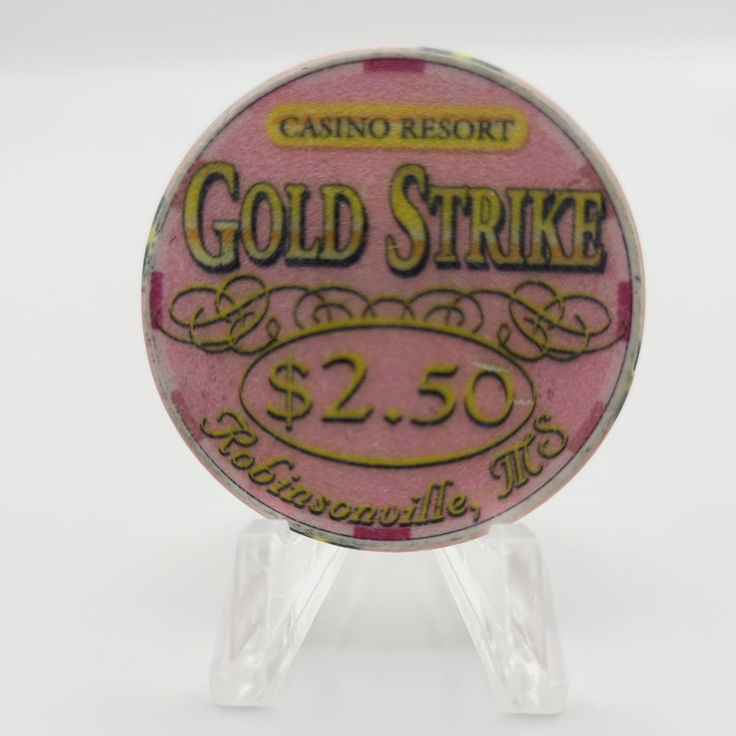Gold Strike Casino Robinsonville (Tunica) Mississippi $2.50 Casino Chip