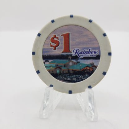Rainbow Hotel Riverboat Casino Vicksburg Mississippi $1 Casino Chip