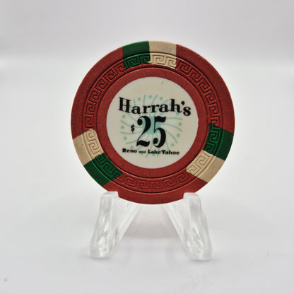 Harrah's Hotel Casino Reno/ Tahoe Nevada 1960 $25 Casino Chip N7165
