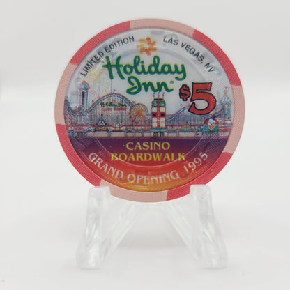 Holiday Inn Casino Boardwalk Las Vegas Nevada 1995 $5 Casino Chip N2372