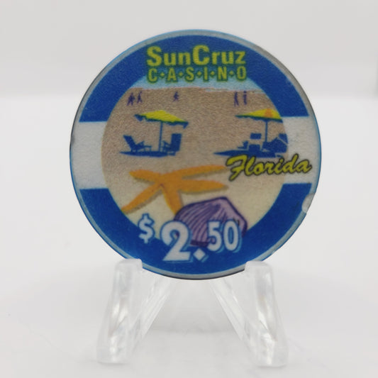 Sun Cruz Casino Day Cruise Florida $2.50 Casino Chip