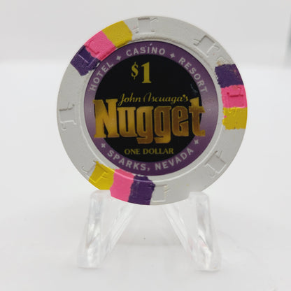 John Ascuaga's Nugget Hotel Casino Sparks Nevada 2002 $1 Casino Chip E1711