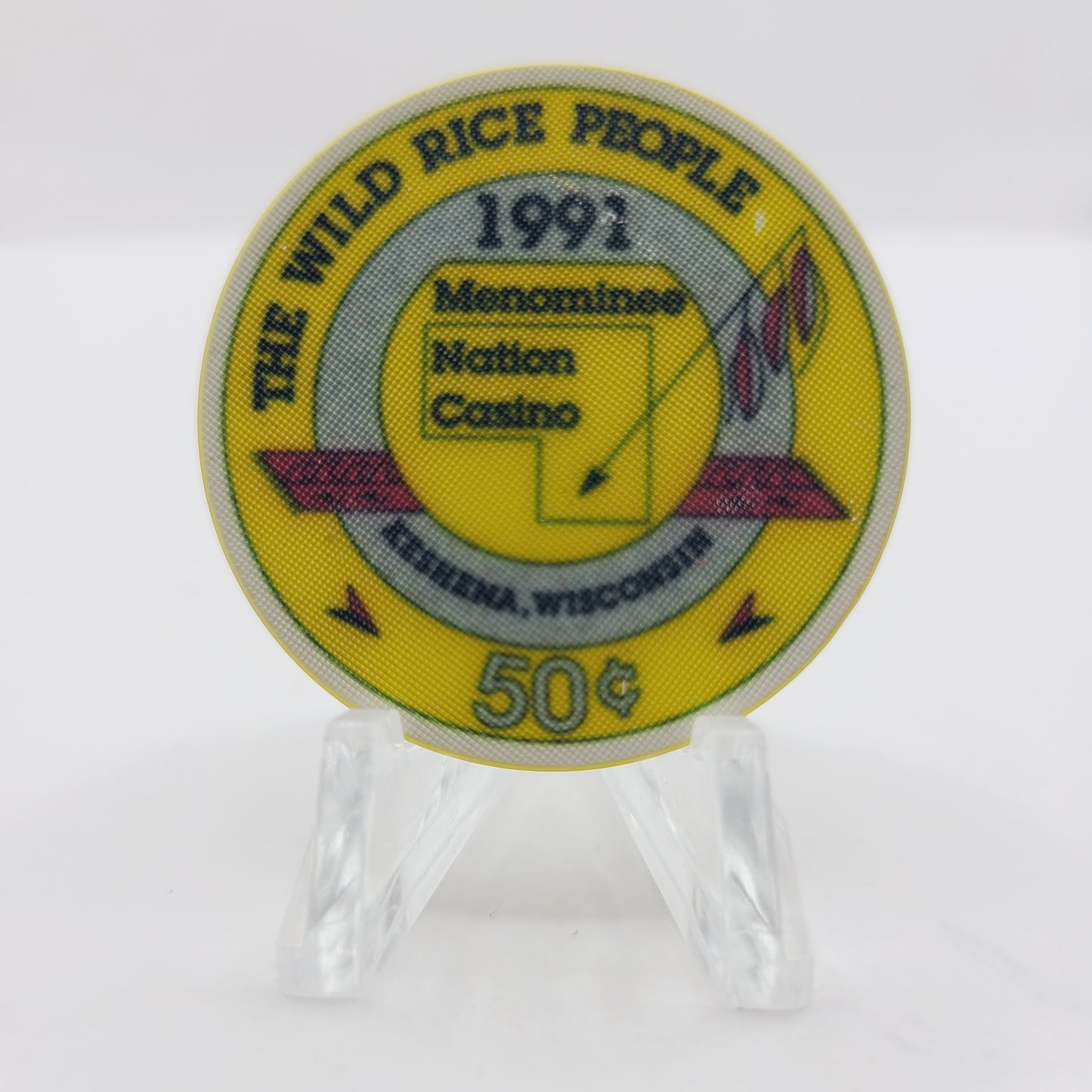 Menominee Nation Casino Resort Keshena Wisconsin $.50 Casino Chip
