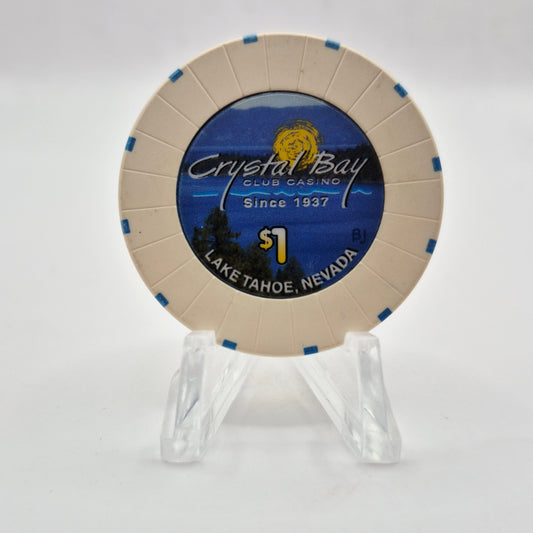 Crystal Bay Club Crystal Bay Nevada 2003 $1 Casino Chip E0295