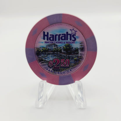 Harrah's Rincon Casino & Resort Valley Center California $2.50 Casino Chip