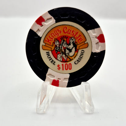 Kings Castle Hotel & Casino Lake Tahoe Nevada 1970 $100 Casino Chip N5203