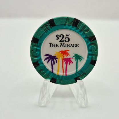 Mirage Resort Casino Las Vegas Nevada 1996 $25 Casino Chip N8770 *Circulated