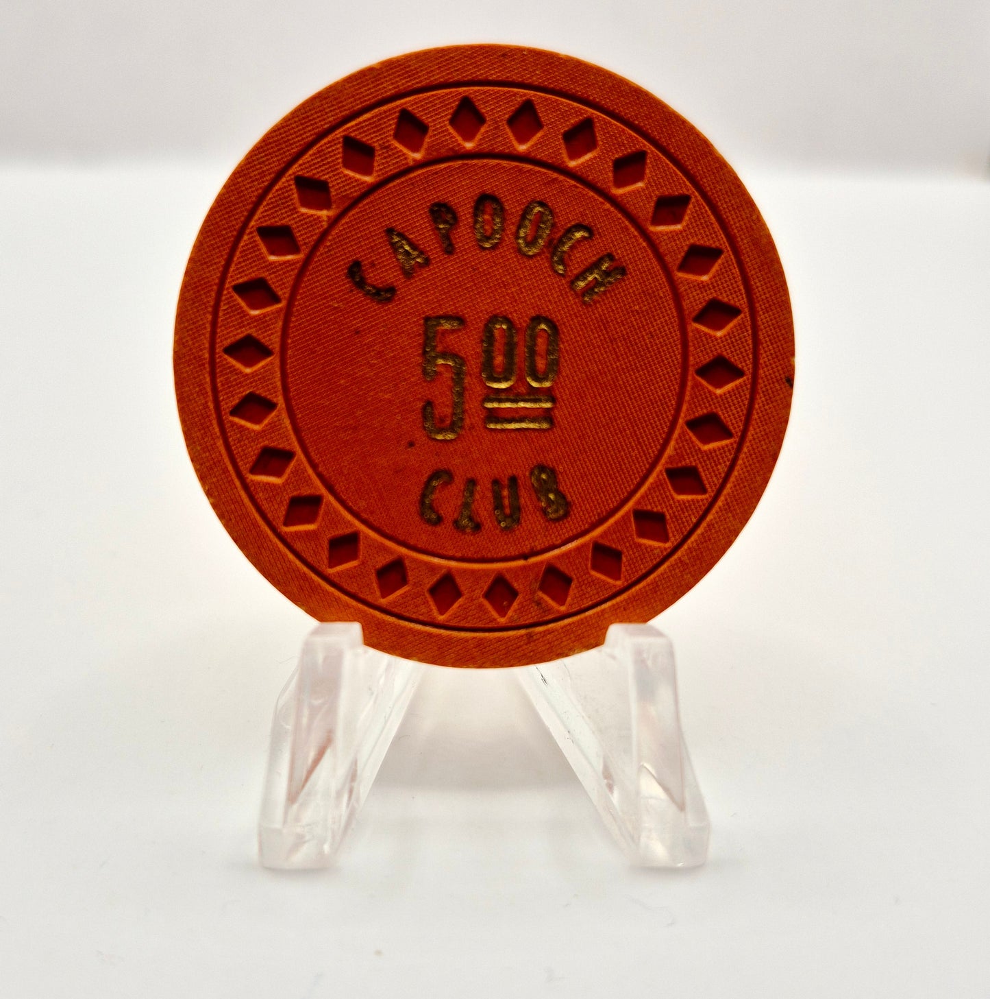 Capooch Club Gerlach Nevada 1932 $5 Casino Chip N0757