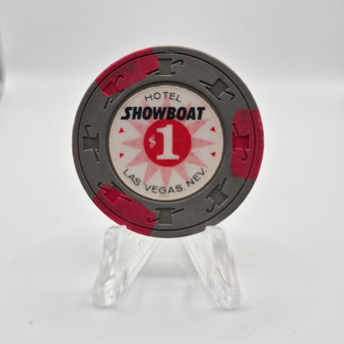 Showboat Hotel Casino Las Vegas Nevada 1967 $1 Casino Chip V1492 *circulated