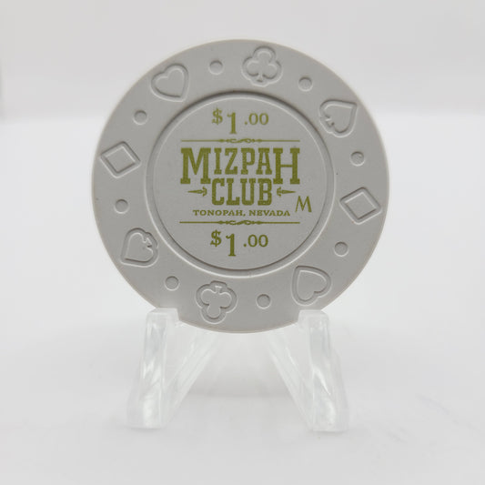 Mizpah Club Casino Tonopah Nevada 2016 $1 Casino Chip D2319