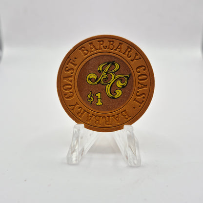 Barbary Coast Casino Las Vegas Nevada 1979 $1 Casino Chip N1360