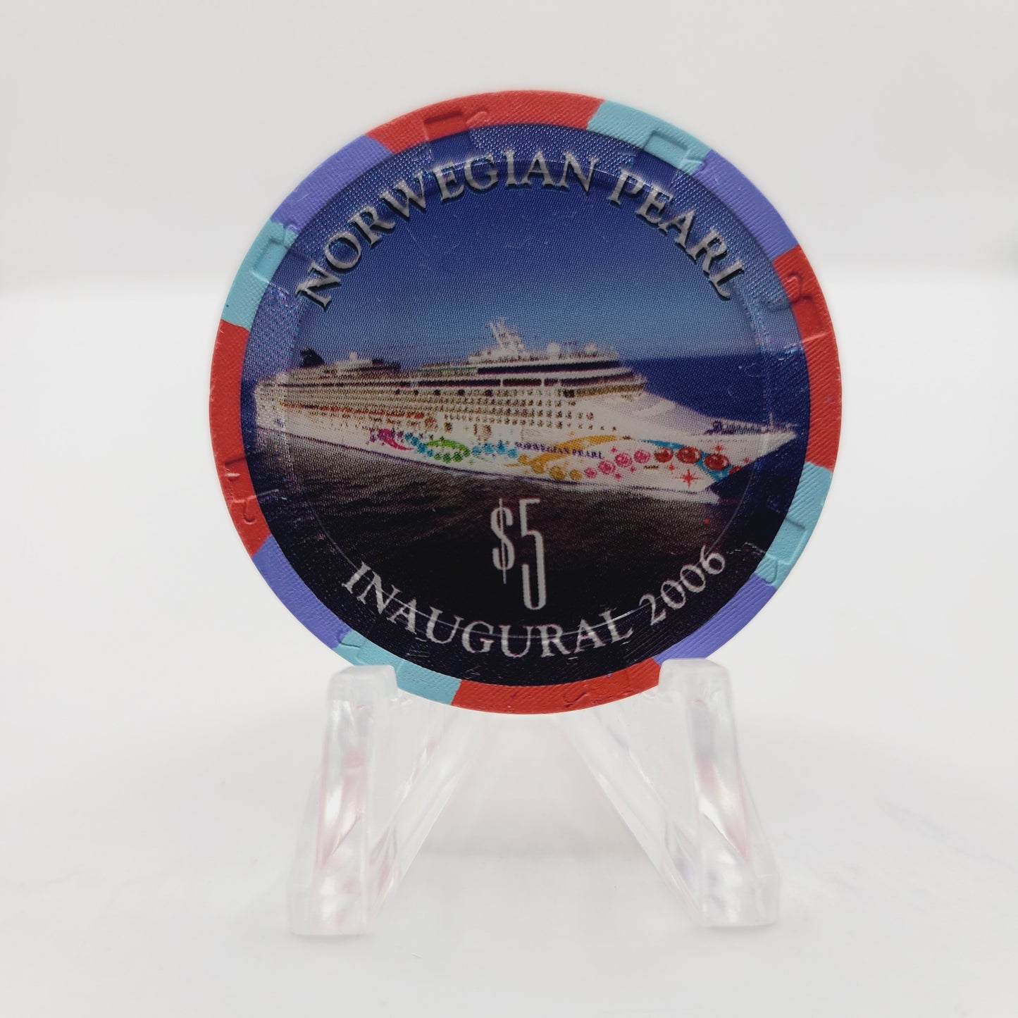Norwegian Pearl Norwegian Cruise Lines Inaugural 2006 $5 Casino Chip