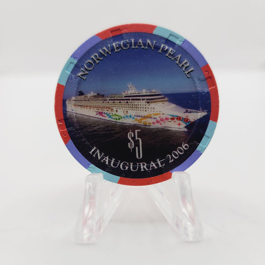 Norwegian Pearl Norwegian Cruise Lines Inaugural 2006 $5 Casino Chip