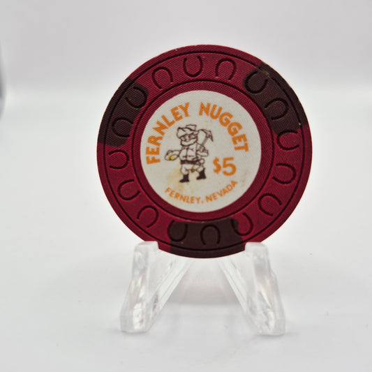 Nugget "Fernley" Fernley Nevada 1984 $5 Casino Chip N7304