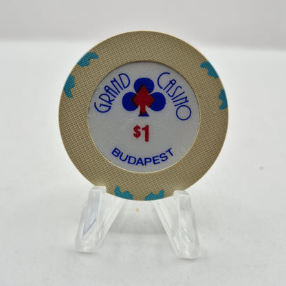 Grand Casino Budapest Hungary $1 Casino Chip CG057948