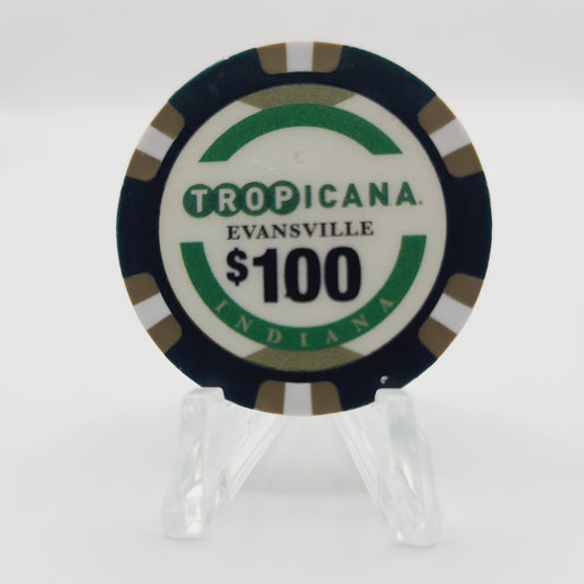 Tropicana Hotel Casino Evansville Indiana 2013 $100 Casino Chip