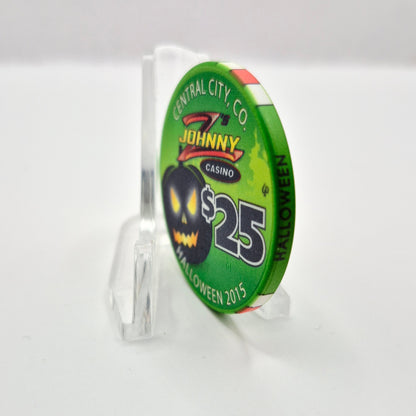 Johnny Z's Casino Central City Colorado 'Halloween 2015' $25 Casino Chip