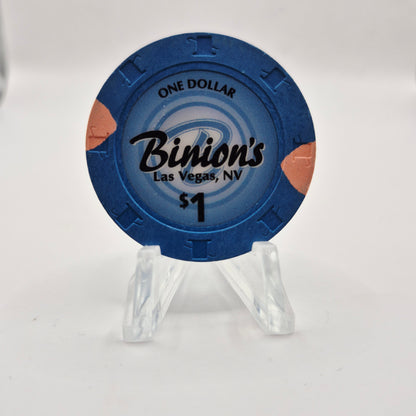 Binion's Gambling Hall Las Vegas Nevada 2005 $1 Casino Chip E4371