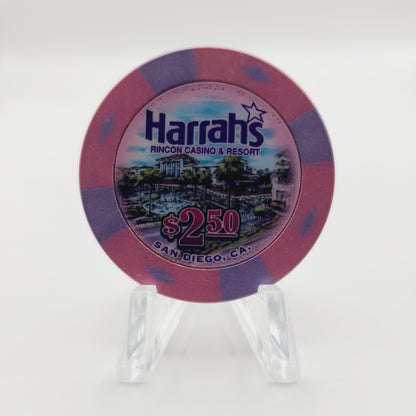 Harrah's Rincon Casino & Resort Valley Center California $2.50 Casino Chip