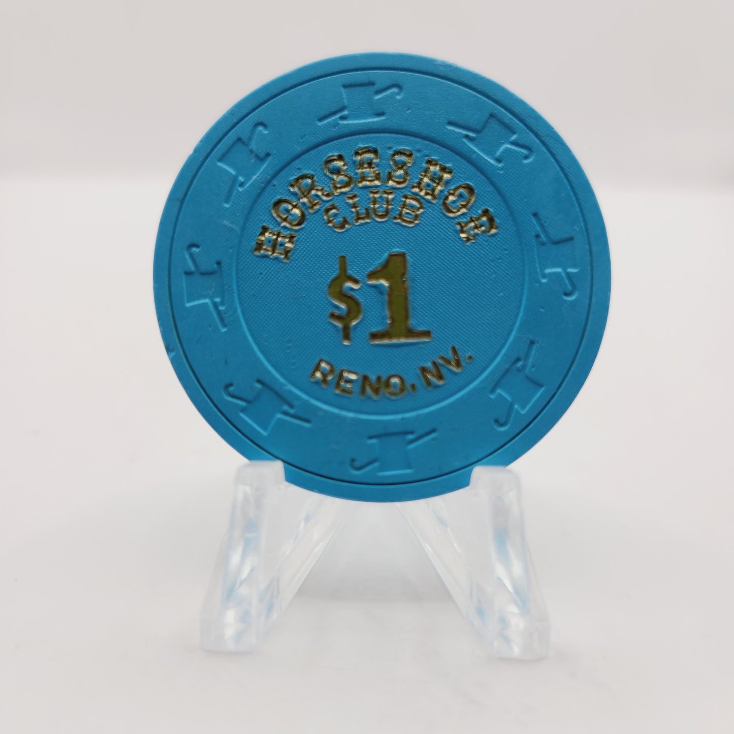 Horseshoe Club Casino Reno Nevada 1980's $1 Casino Chip N5189
