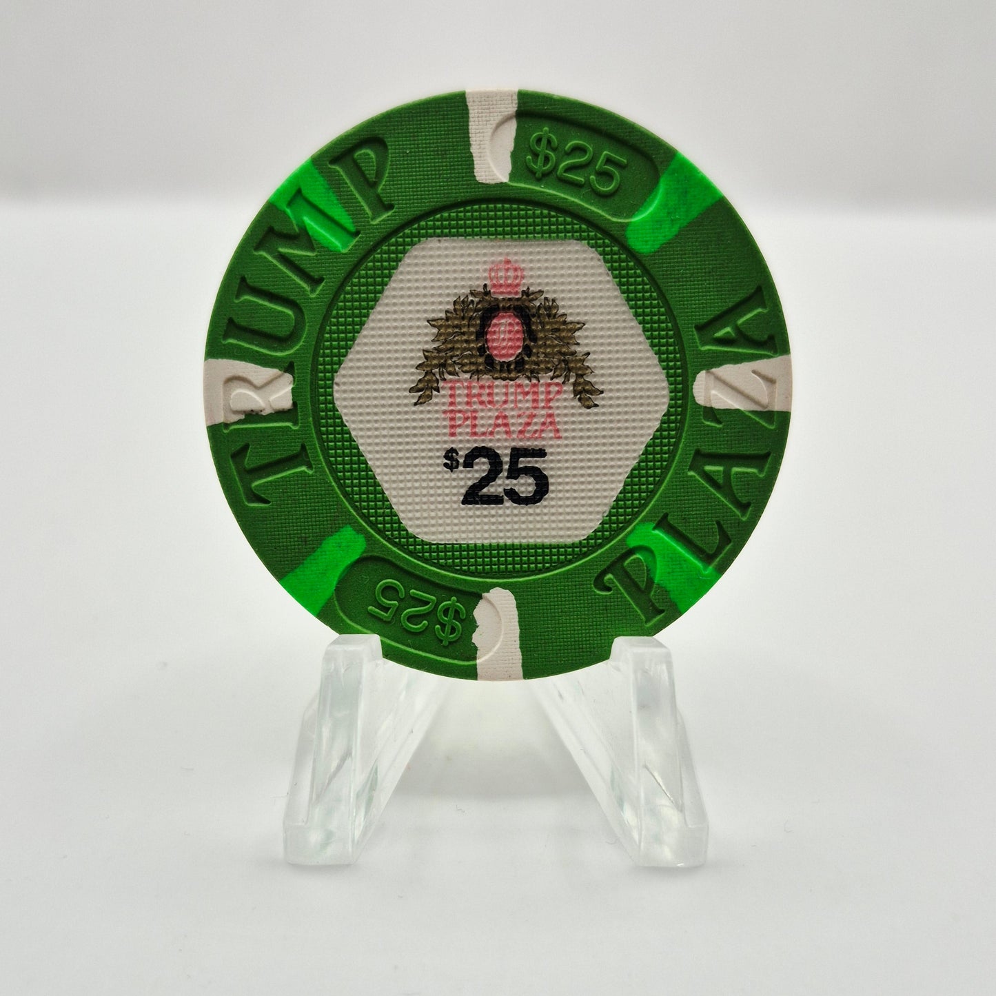 Trump Plaza Hotel Casino Atlantic City New Jersey $25 Casino Chip *Circulated