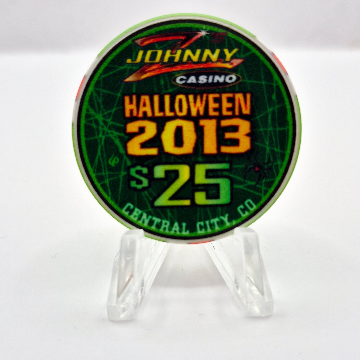 Johnny Z's Casino Central City Colorado 'Halloween 2013' $25 Casino Chip