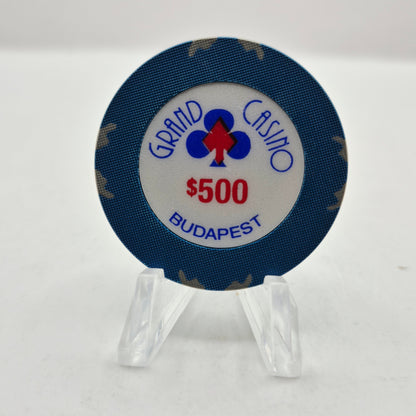 Grand Casino Budapest Hungary $500 Casino Chip CG159470
