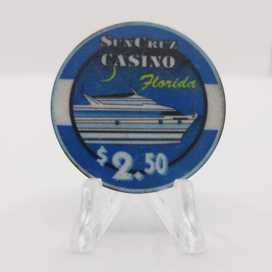 Sun Cruz Casino Day Cruise Florida $2.50 Casino Chip