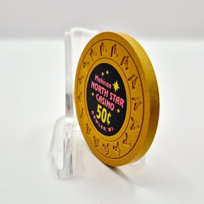 North Star Casino 'Mohican' Bowler Wisconsin $.50  Casino Chip