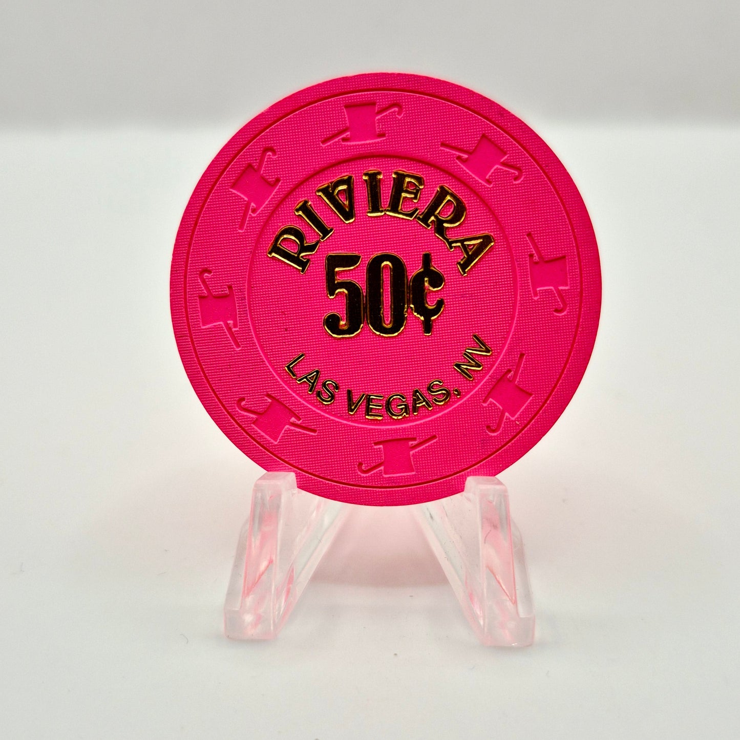 Riviera Hotel Casino Las Vegas Nevada 2004 $.50 Casino Chip E3643