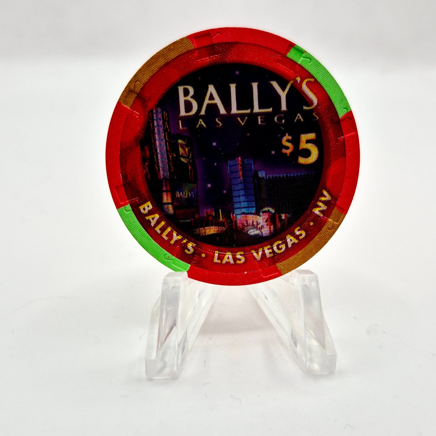 Bally's Las Vegas Nevada 2007 'Valentines Day' LE $5 Casino Chip E5942