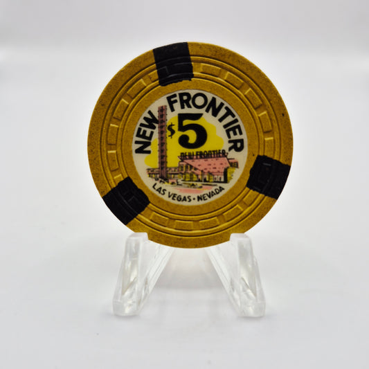 New Frontier Hotel Casino Las Vegas Nevada 1955 $5 Casino Chip N1674