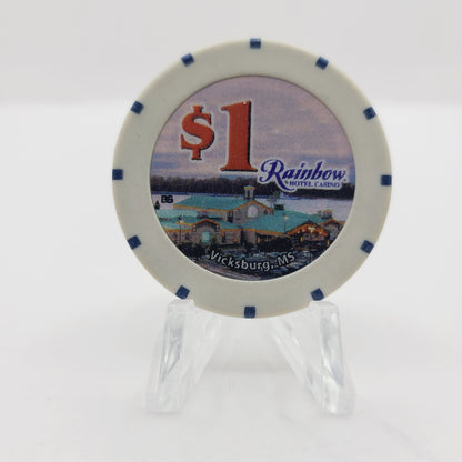 Rainbow Hotel Riverboat Casino Vicksburg Mississippi $1 Casino Chip