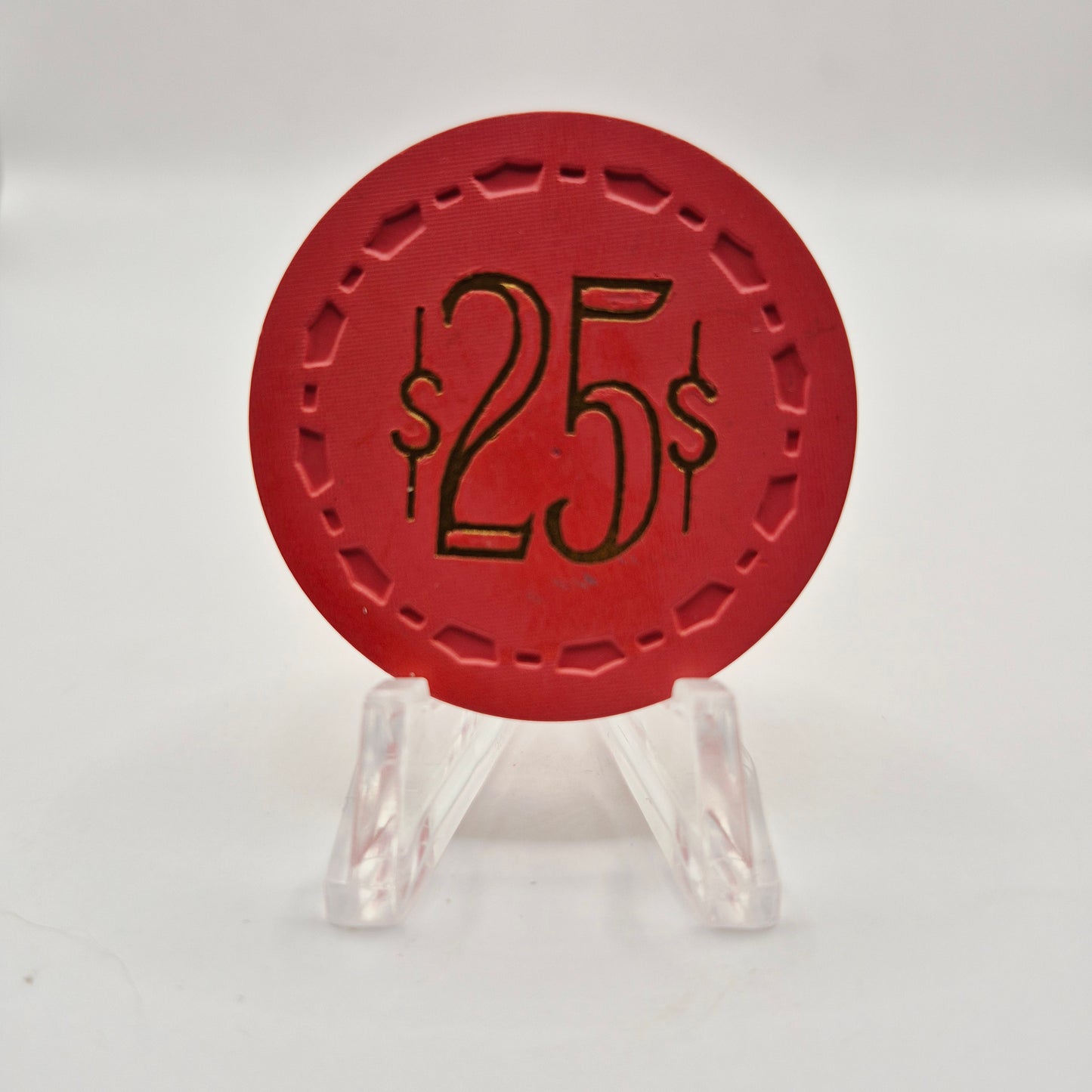 El Cortez Hotel Casino Las Vegas Nevada 'WMK' 1944 $25 Casino Chip D1682