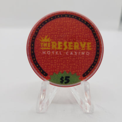Reserve Hotel Casino Henderson Nevada 1998 $5 Casino Chip V1395