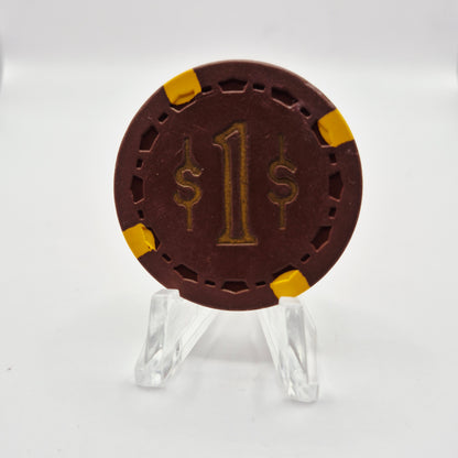 Club Horseshoe Fallon Nevada 1960 $1 Casino Chip N3197