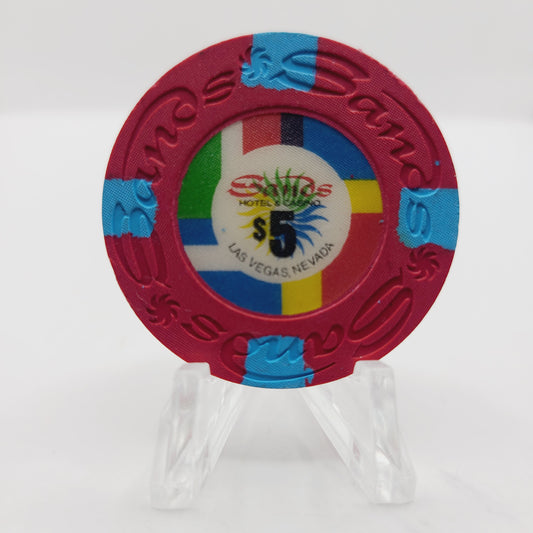 Sands Hotel Casino Las Vegas Nevada 1981 $5 Casino Chip N2125