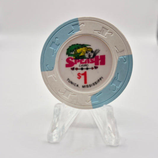 Splash Riverboat Casino Tunica Mississippi $1 Casino Chip