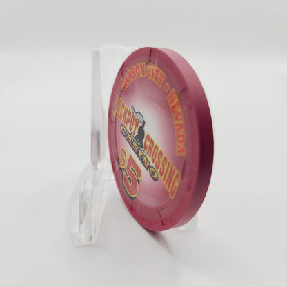 Jackpot Crossing Casino Carson City Nevada 2013 $5 Casino Chip D0984
