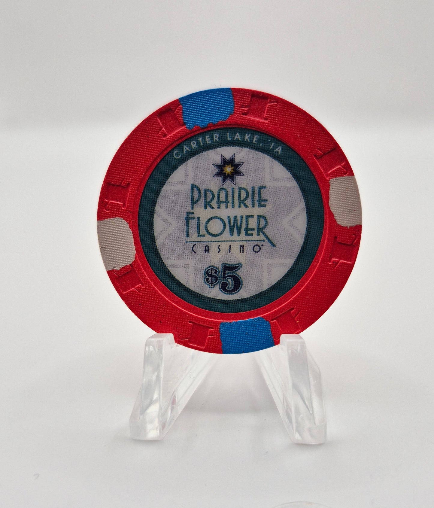 Prairie Flower Casino Carter Lake Iowa 2025 $5 Casino Chip