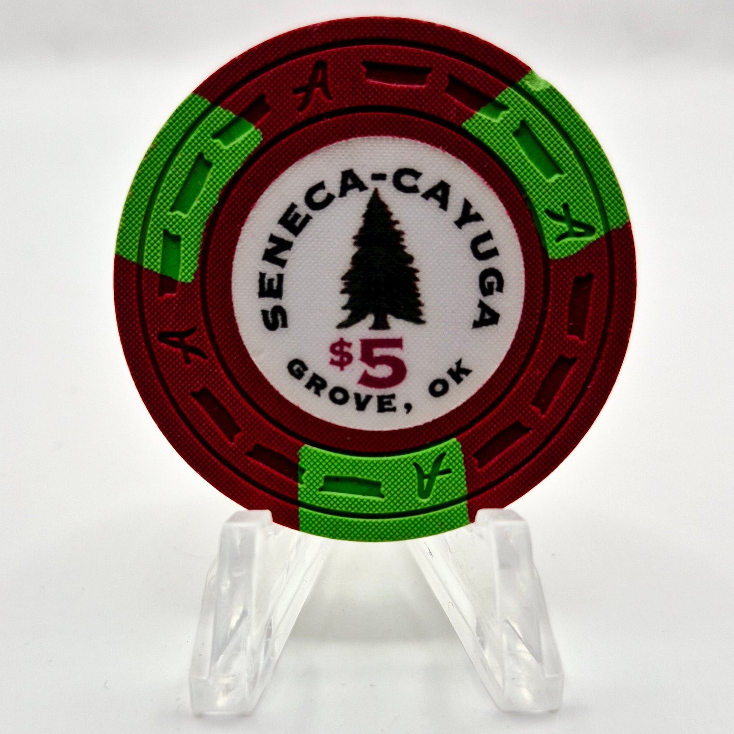 Seneca-Cayuga Bingo Casino Grove Oklahoma 2002 $5 Casino Chip