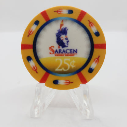 Saracen Hotel Casino Pine Bluff Arkansas 2020 $.25 Casino Chip